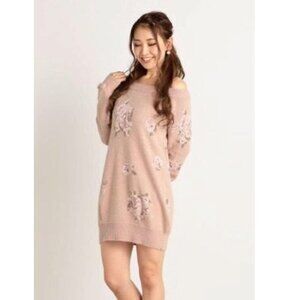 LIZ LISA Hime Gyaru angora blend sweater dress